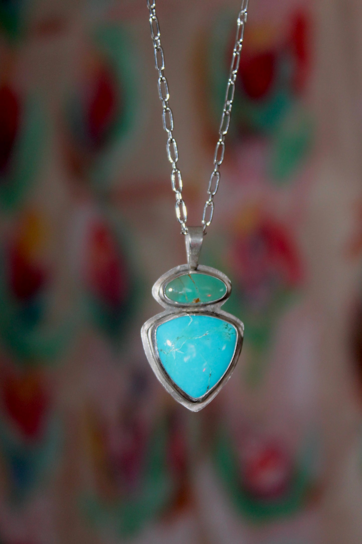 Forest & Sky Turquoise Pendant