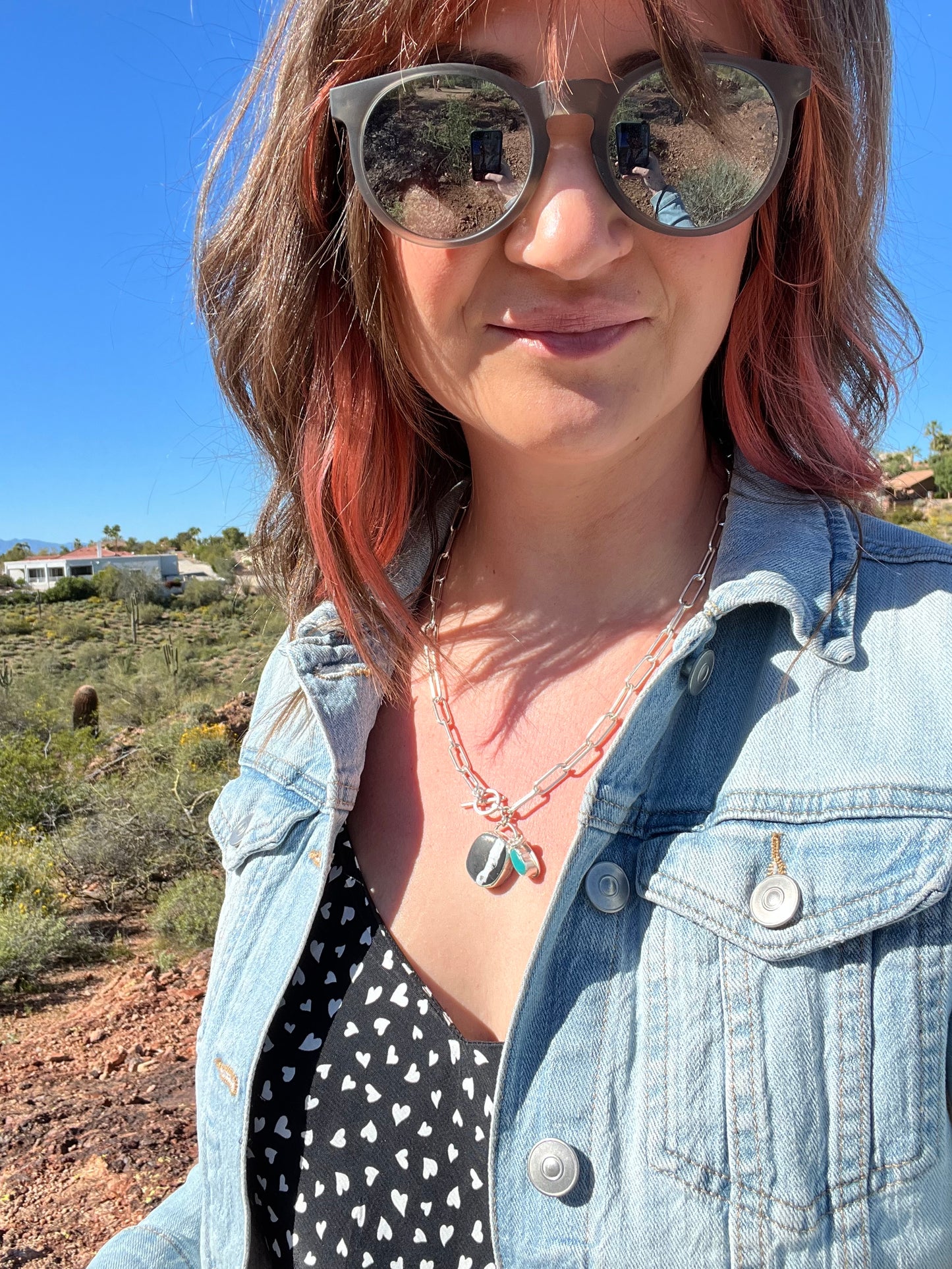 White Buffalo Charm Necklace