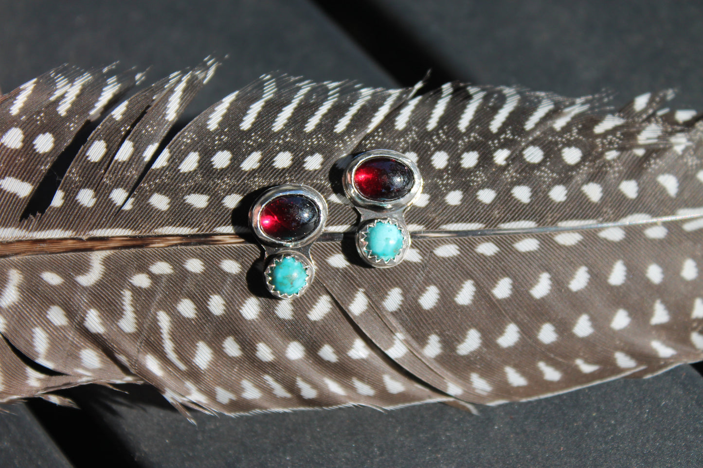 Garnet Glow Earrings