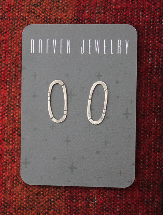 Silver Linework Ovals