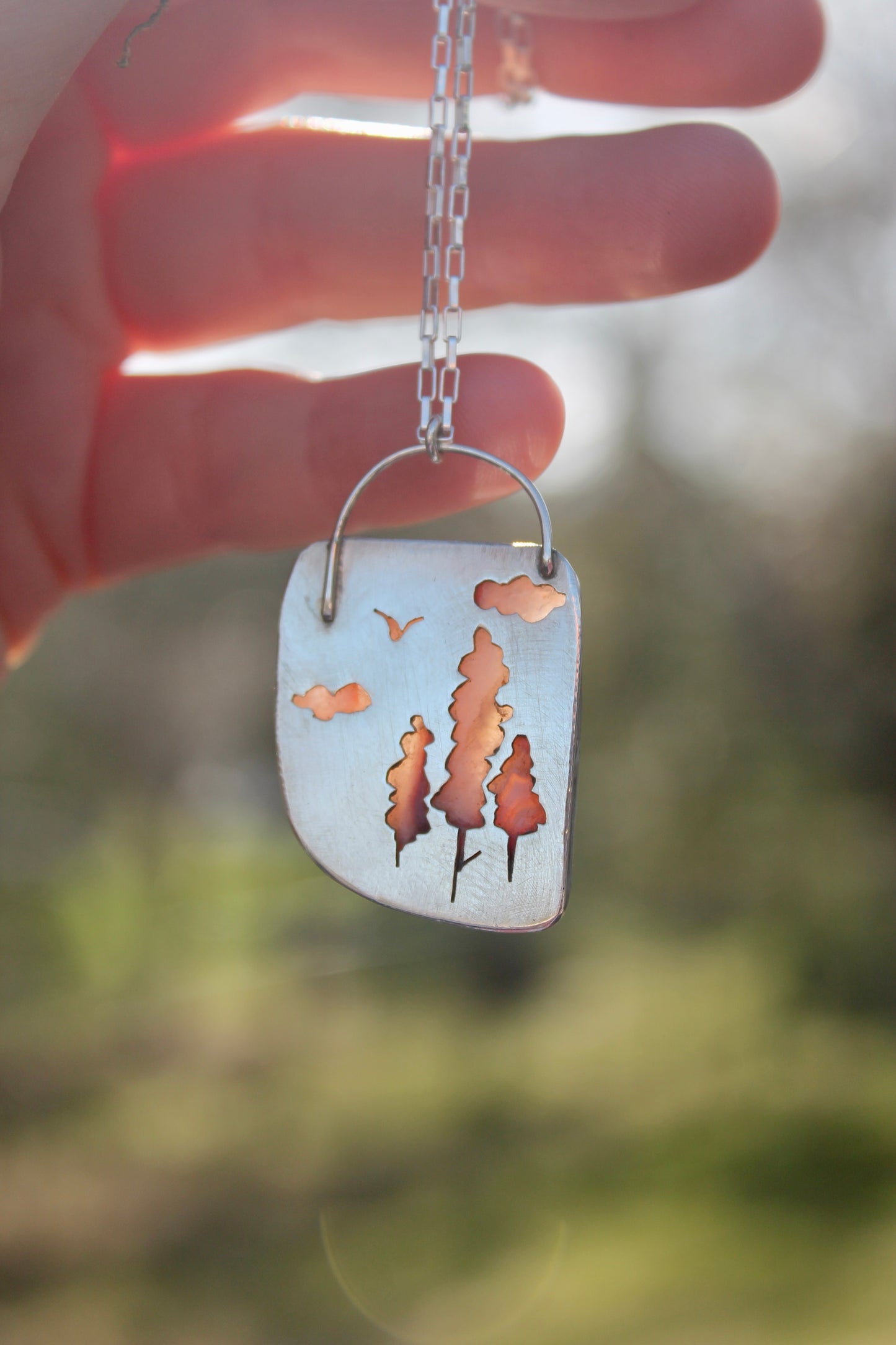 Agate Cutout Pendant